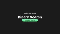 img of [ Algorithm ] 이진탐색(Binary Search)