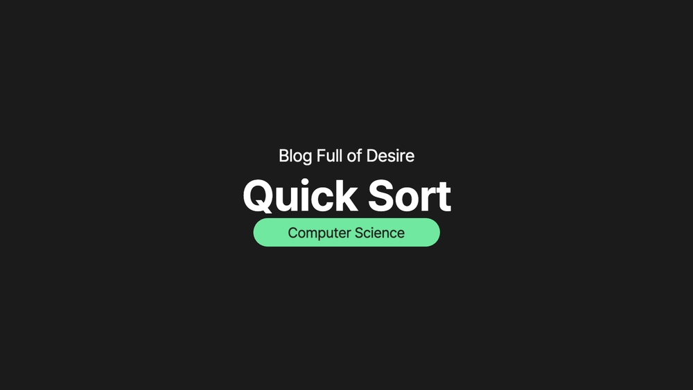 img of [ Algorithm ] Quick Sort(퀵 정렬)